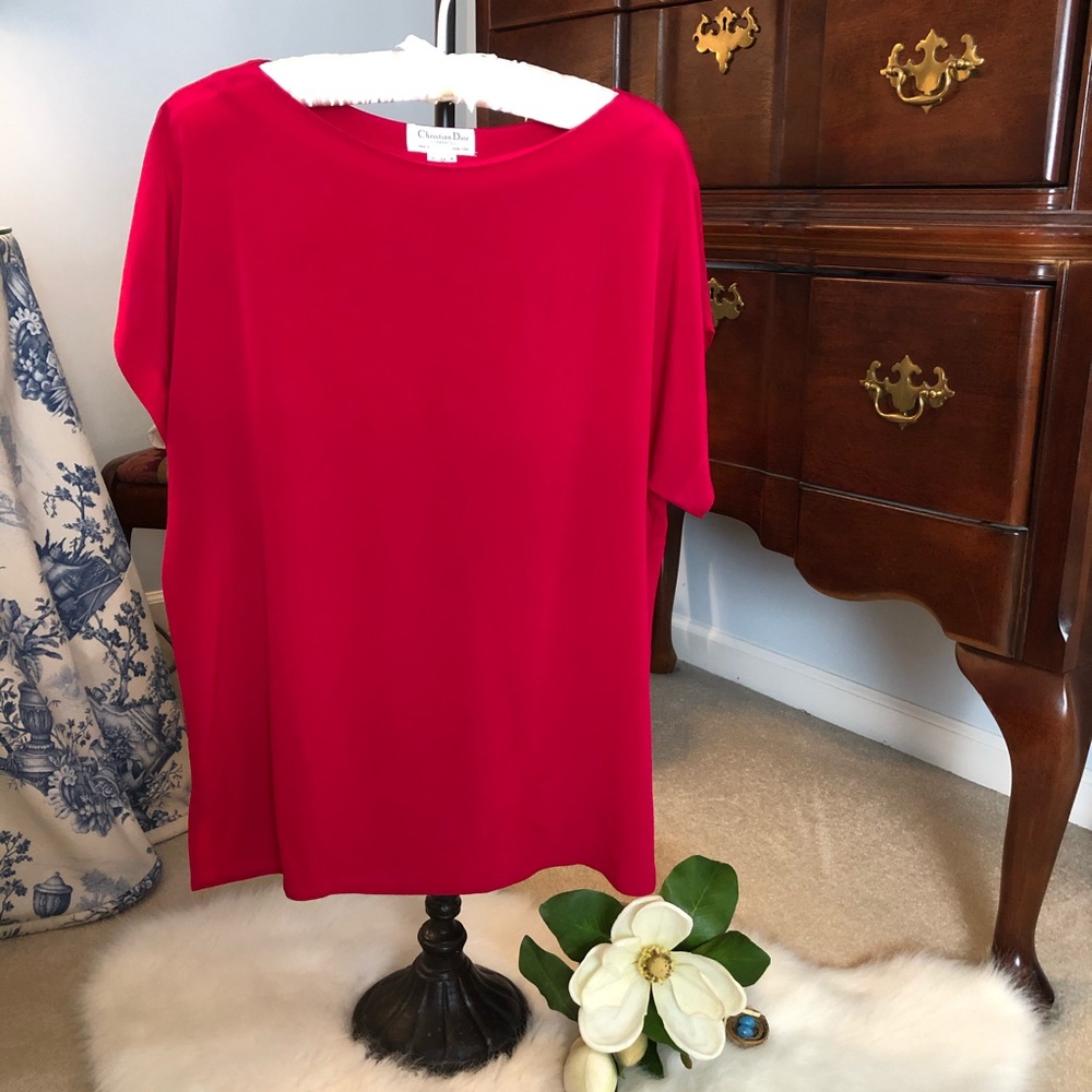 Christian Dior Fushia short sleeve top preowned